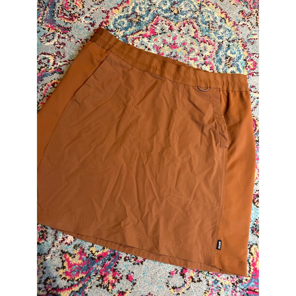 REI‎ Co-op Skort Brown Active Hiking Stretch Pockets Travel Outdoor Skirt